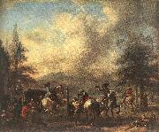 WOUWERMAN, Philips Riding School  4et oil on canvas